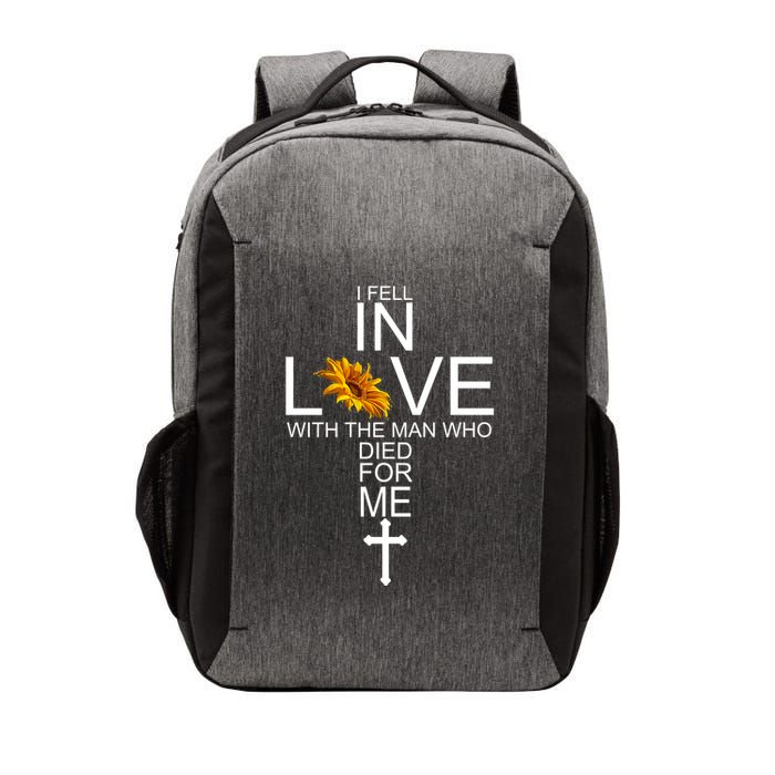 I Fell In Love With The Man Who Died For Me Jesus Vector Backpack