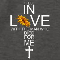 I Fell In Love With The Man Who Died For Me Jesus Vector Backpack