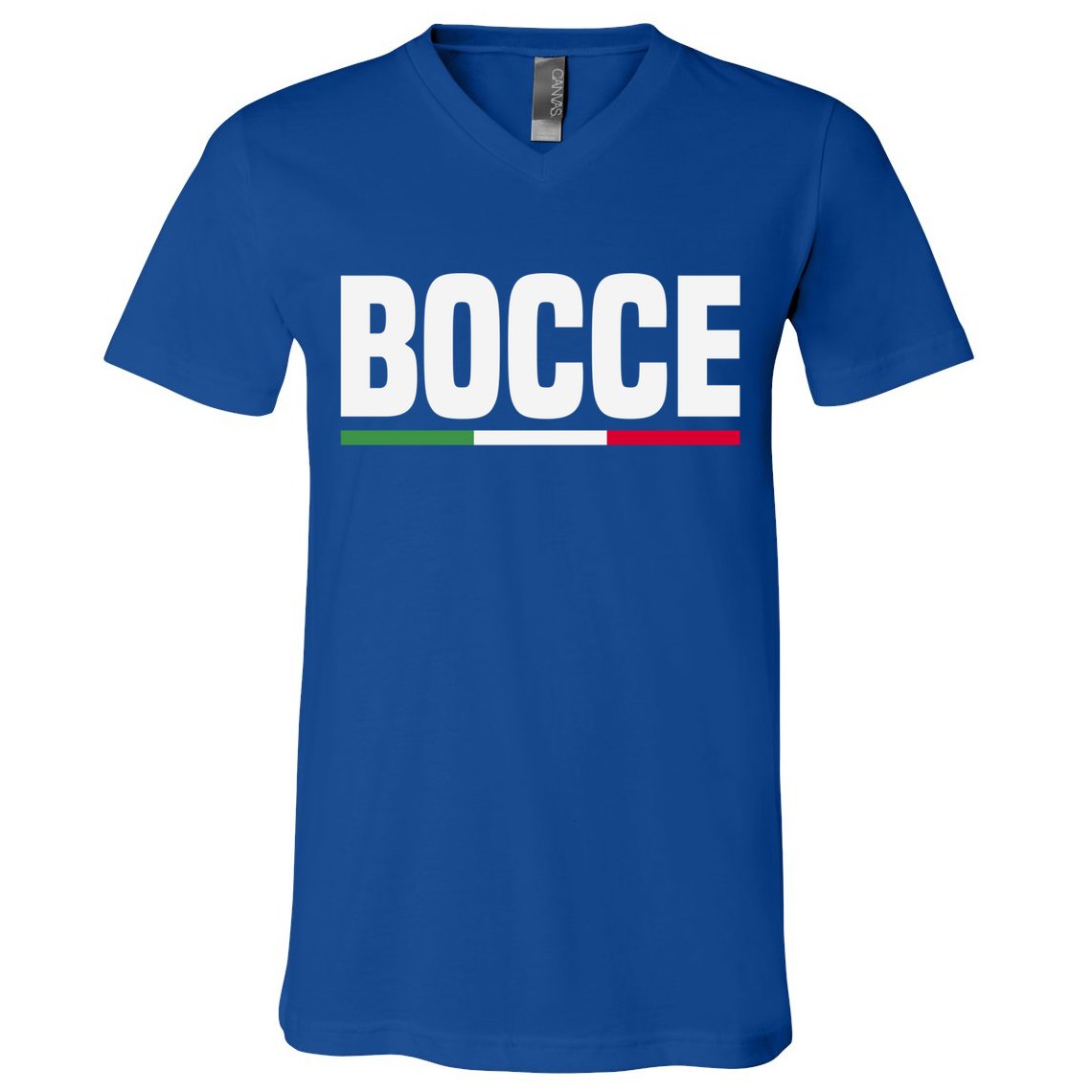 Italy Flag Italian Bocce Ball Player Meaningful Gift V-Neck T-Shirt