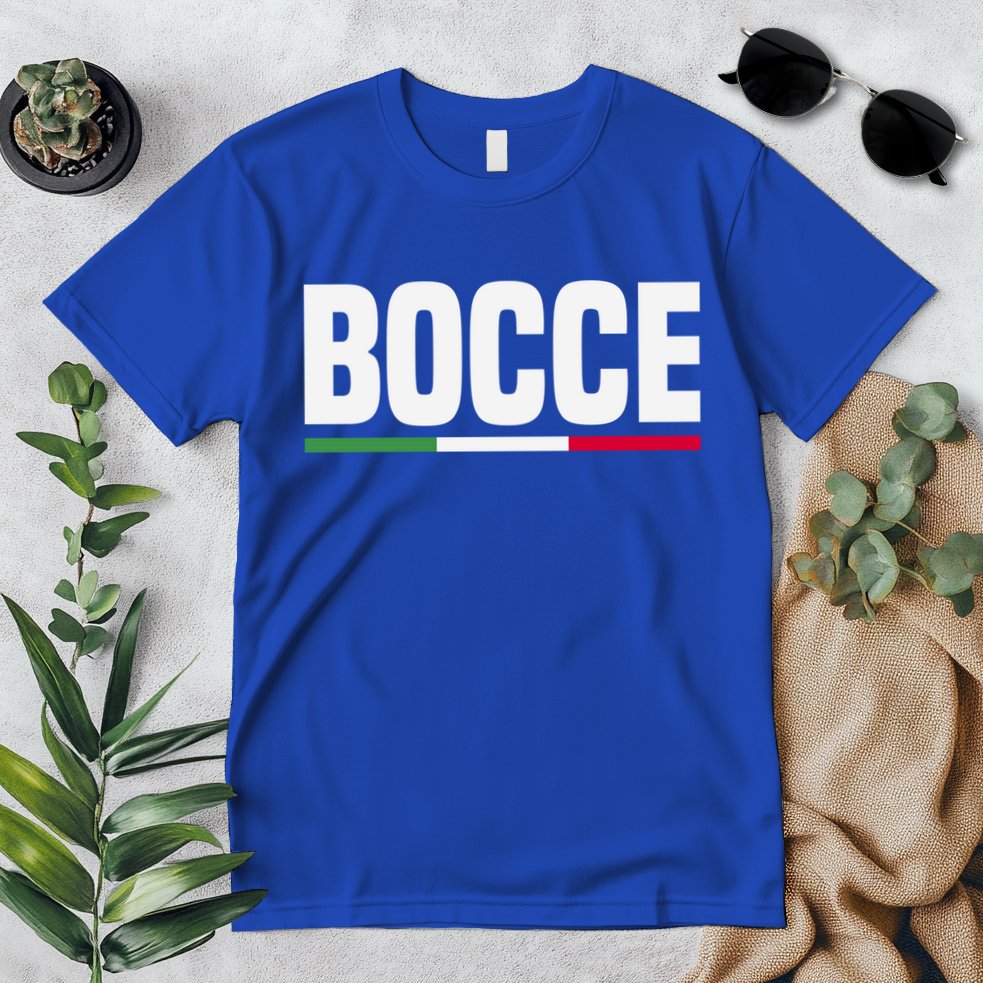 Italy Flag Italian Bocce Ball Player Meaningful Gift Premium T-Shirt