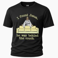 I Found Jesus... He Was Behind The Couch Cooling Performance Crew T-Shirt