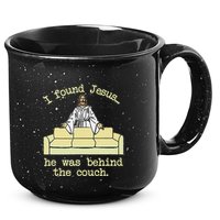 I Found Jesus... He Was Behind The Couch 15oz Campfire Ceramic Mug