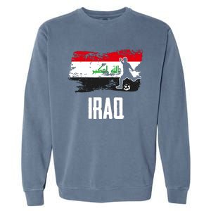 Iraq Flag Jersey Iraqi Soccer Team Iraqi Garment-Dyed Sweatshirt