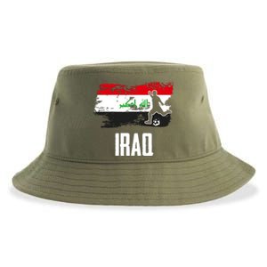 Iraq Flag Jersey Iraqi Soccer Team Iraqi Sustainable Bucket Hat