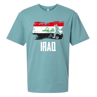 Iraq Flag Jersey Iraqi Soccer Team Iraqi Sueded Cloud Jersey T-Shirt