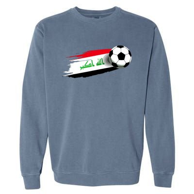 Iraq Flag Jersey Iraqi Soccer Team Iraqi Garment-Dyed Sweatshirt