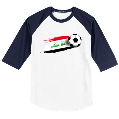 Iraq Flag Jersey Iraqi Soccer Team Iraqi Baseball Sleeve Shirt