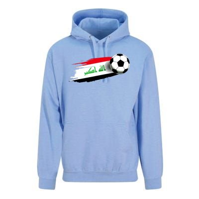 Iraq Flag Jersey Iraqi Soccer Team Iraqi Unisex Surf Hoodie