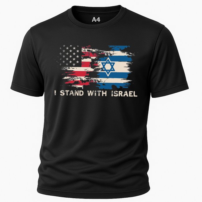 Israeli Flag Jewish Star Of David I Stand With Israel Cooling Performance Crew T-Shirt