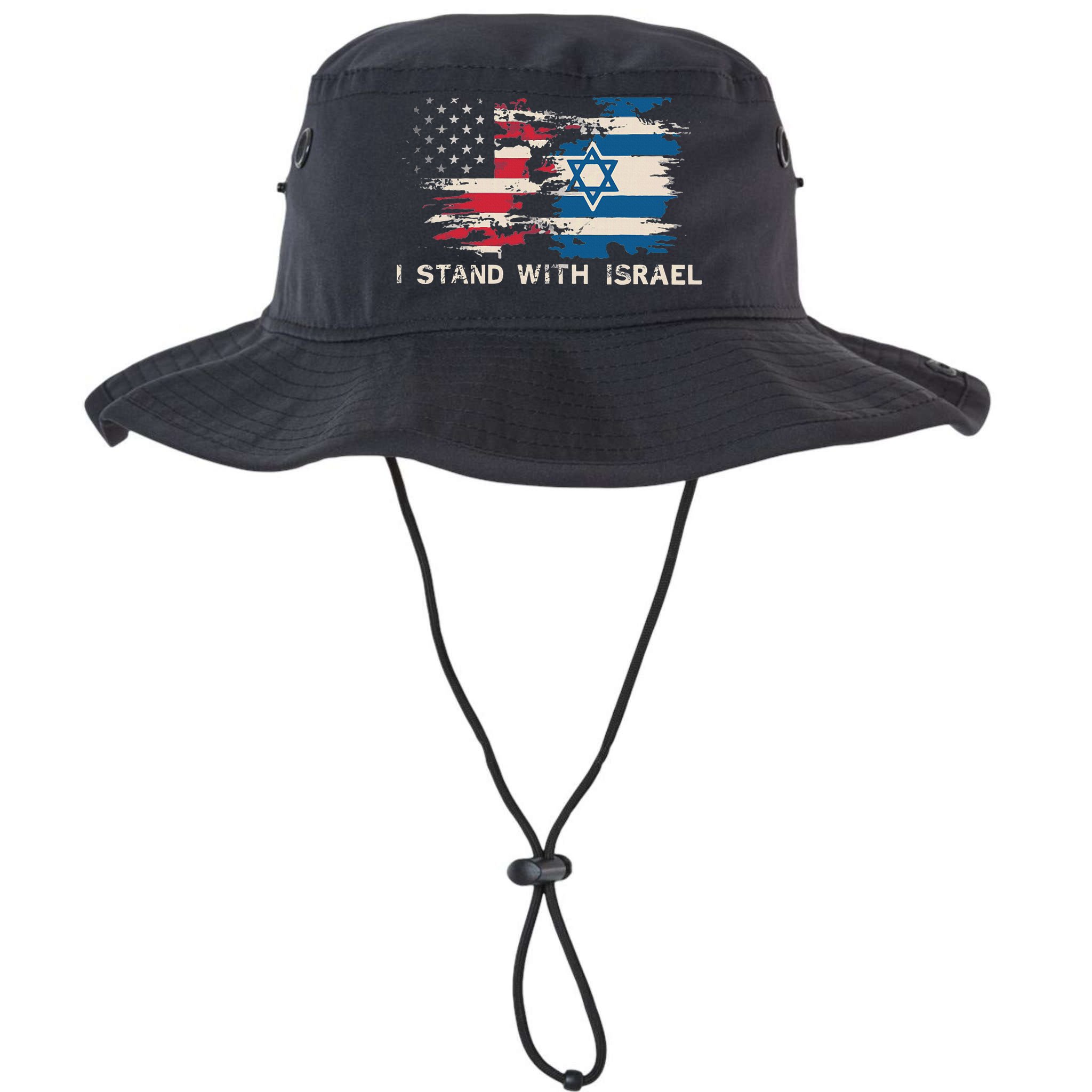 Israeli Flag Jewish Star Of David I Stand With Israel Bucket Hat