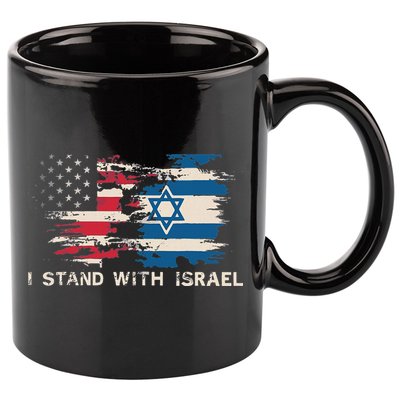 Israeli Flag Jewish Star Of David I Stand With Israel 11oz C Handle Ceramic Mug