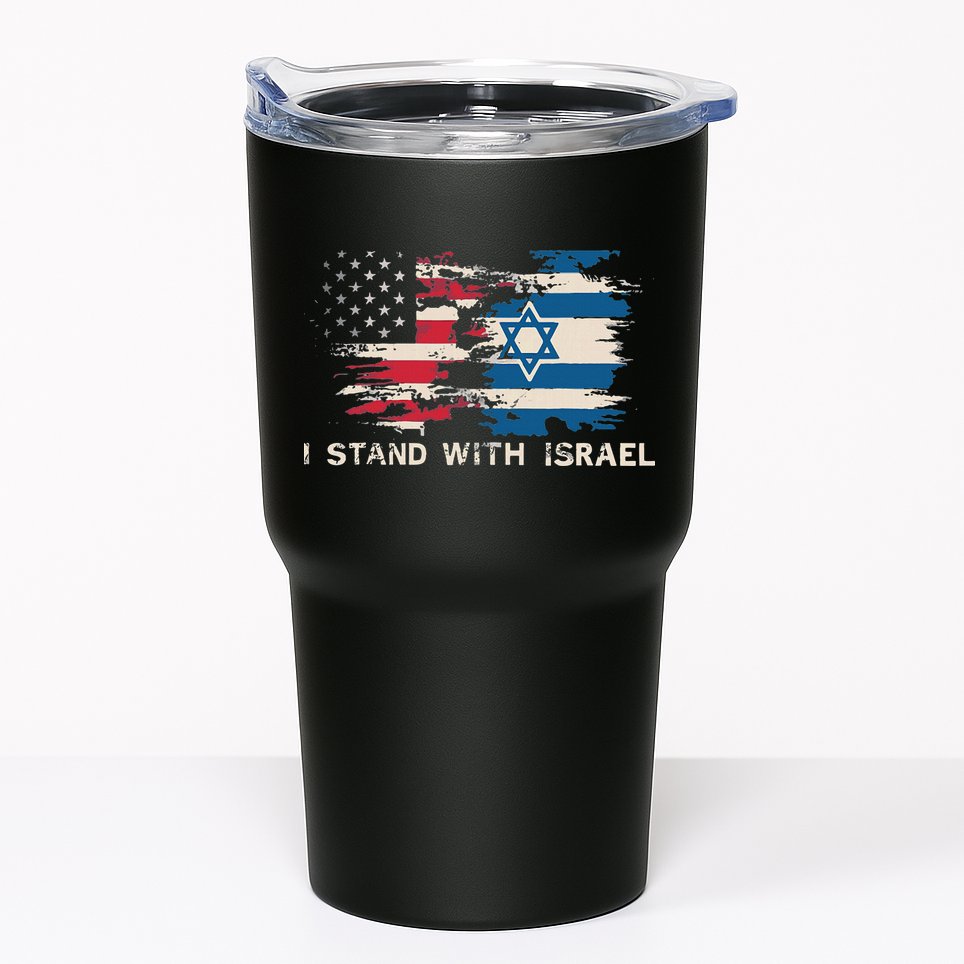 Israeli Flag Jewish Star Of David I Stand With Israel Tumbler