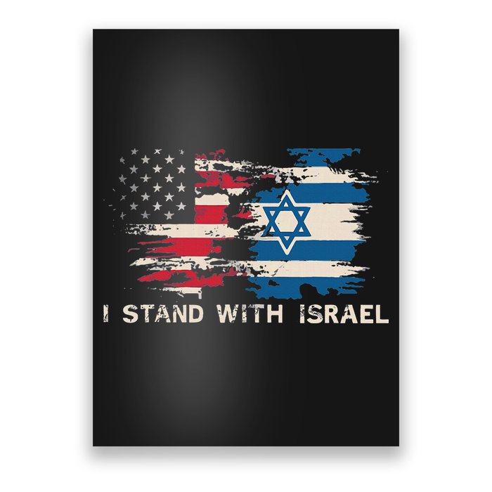 Israeli Flag Jewish Star Of David I Stand With Israel Poster
