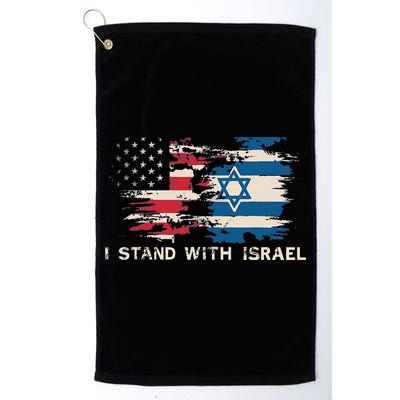 Israeli Flag Jewish Star Of David I Stand With Israel Golf Towel