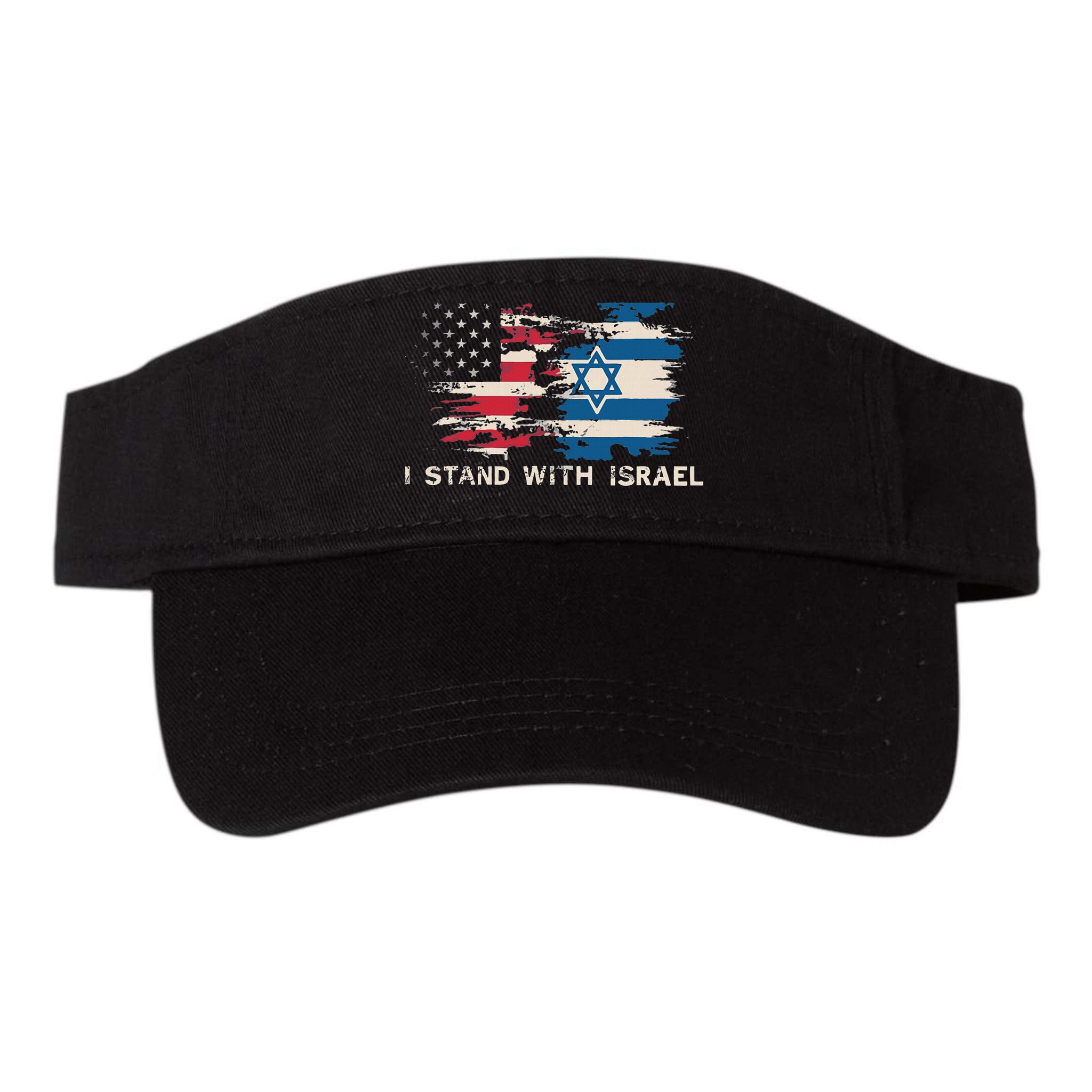 Israeli Flag Jewish Star Of David I Stand With Israel Visor