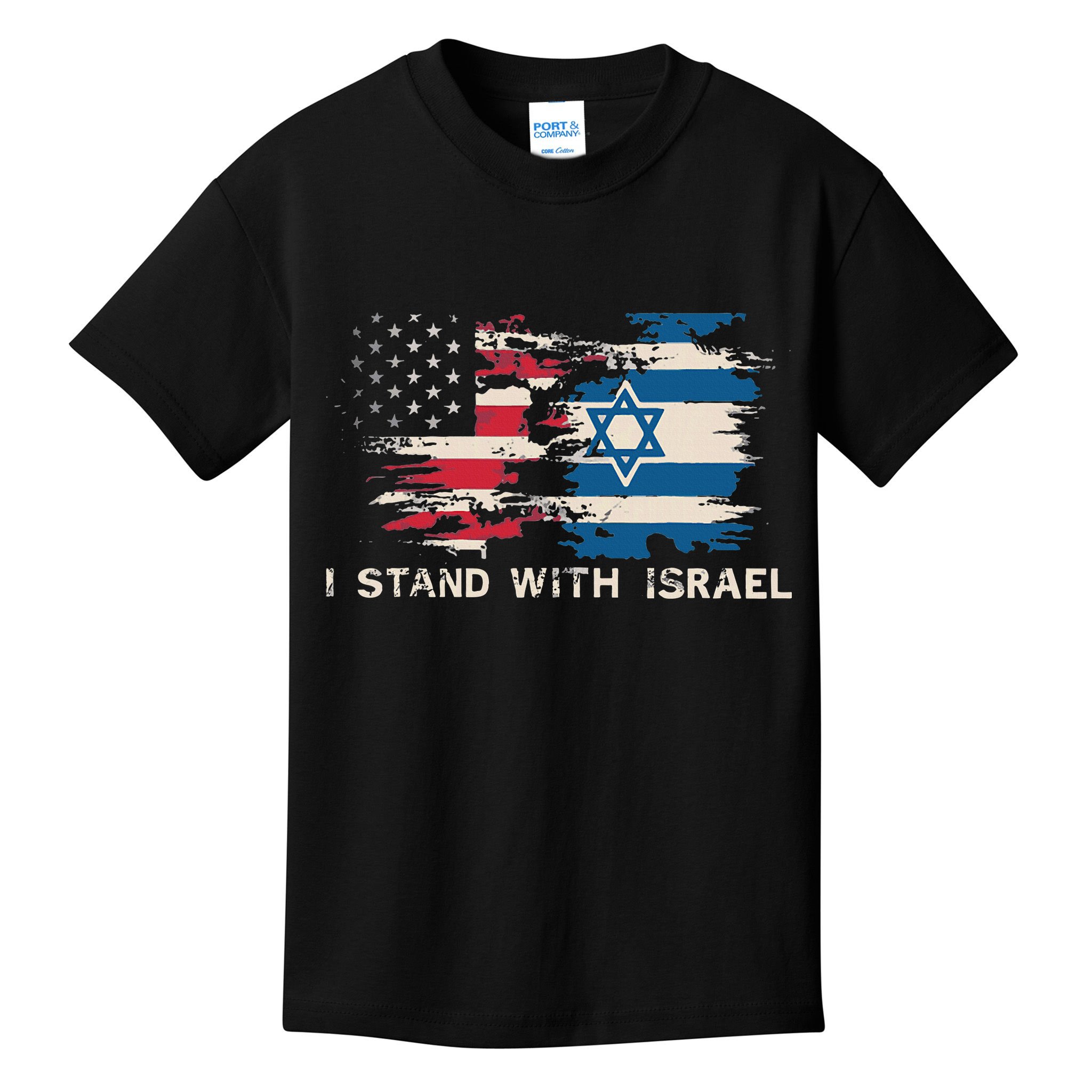 Israeli Flag Jewish Star Of David I Stand With Israel Kids T-Shirt