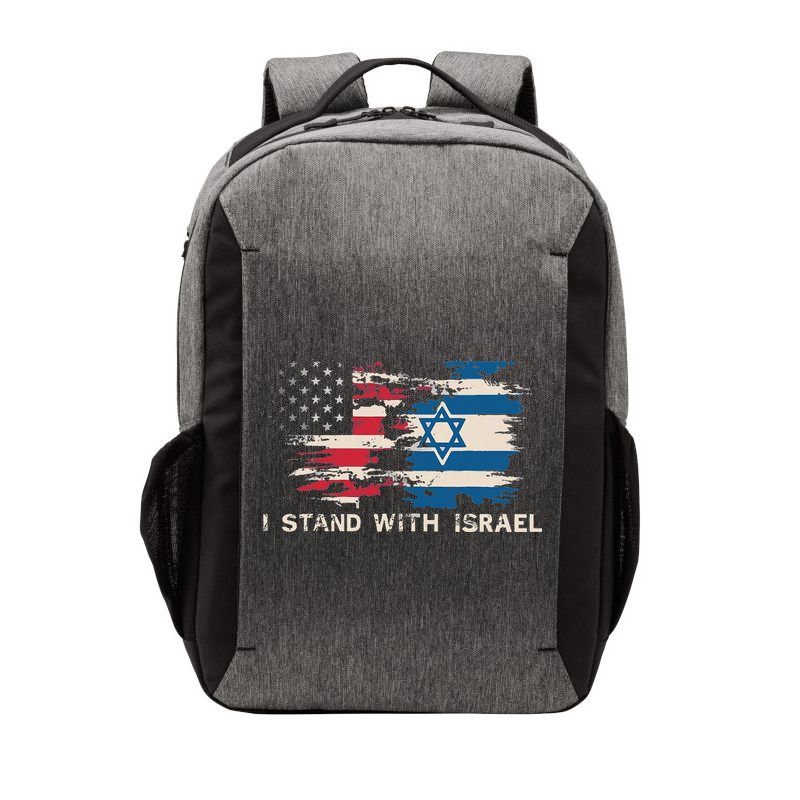Israeli Flag Jewish Star Of David I Stand With Israel Vector Backpack
