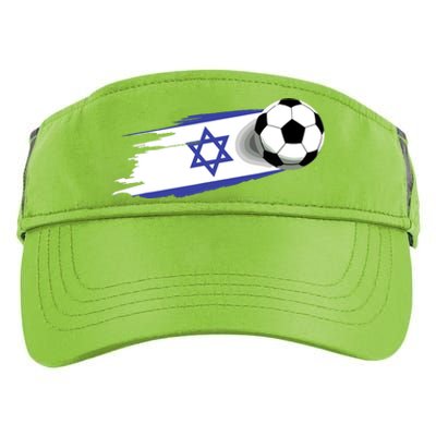 Israel Flag Jersey Israeli Soccer Team Israeli Adult Drive Performance Visor