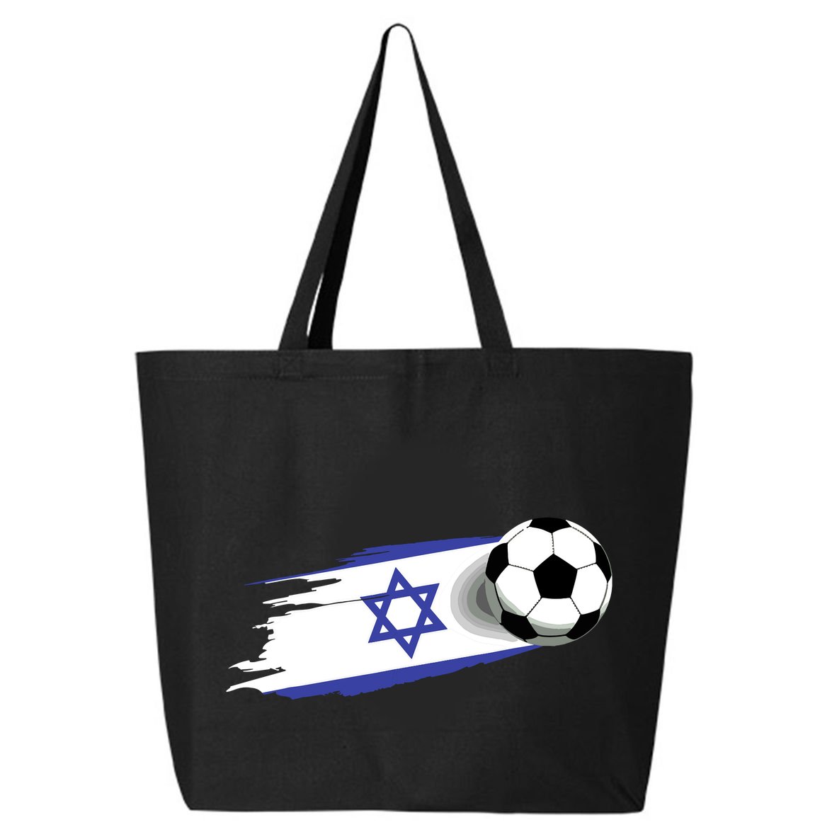 Israel Flag Jersey Israeli Soccer Team Israeli 25L Jumbo Tote