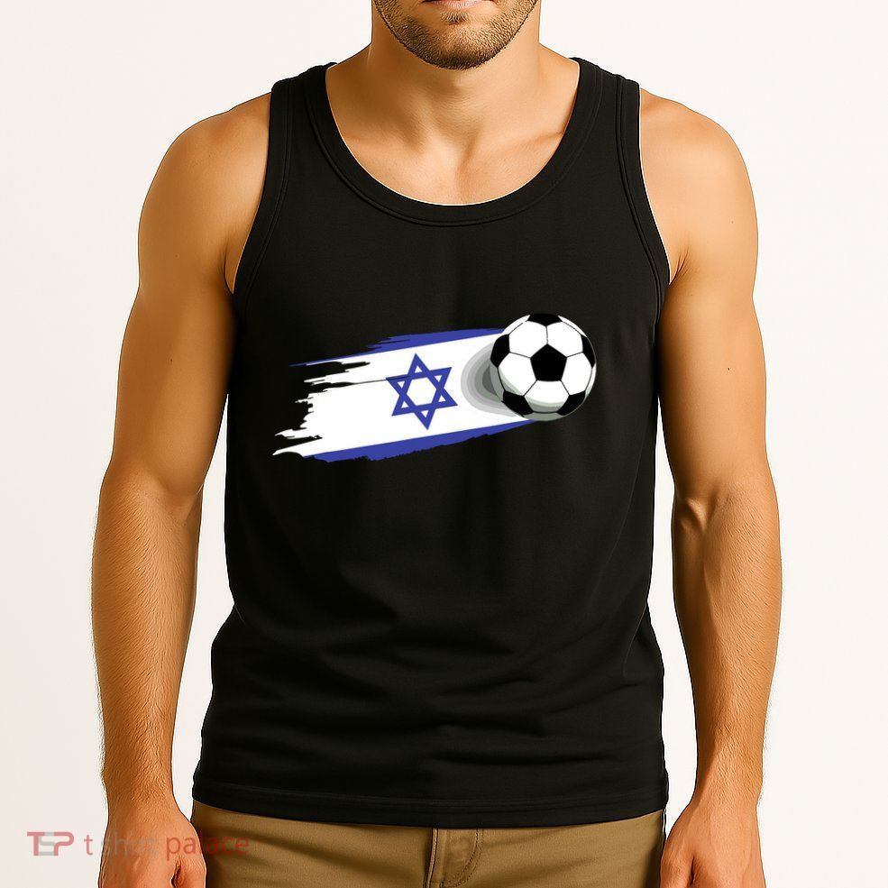 Israel Flag Jersey Israeli Soccer Team Israeli Tank Top