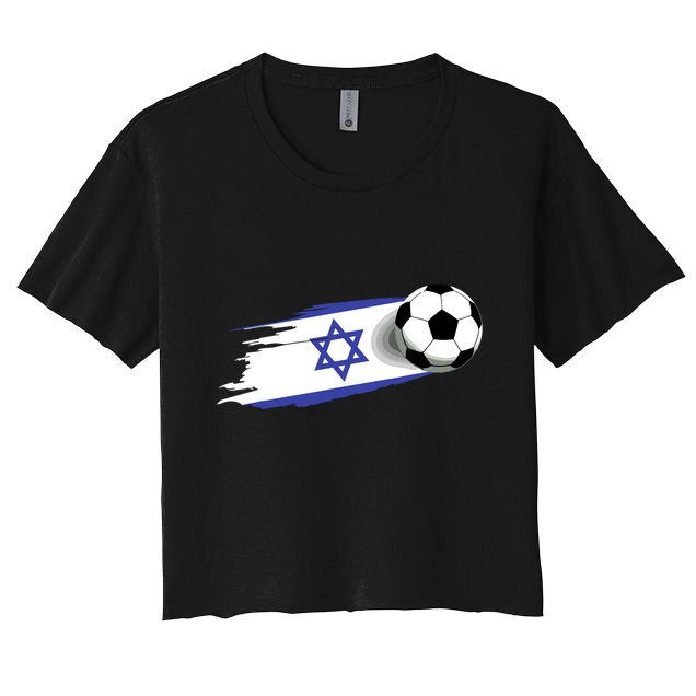 Israel Flag Jersey Israeli Soccer Team Israeli Crop Top