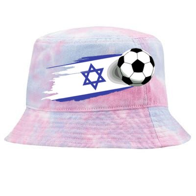 Israel Flag Jersey Israeli Soccer Team Israeli Tie-Dyed Bucket Hat