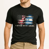 Israeli Flag Jewish Star Of David | I Stand With Israel Cooling Performance Crew T-Shirt