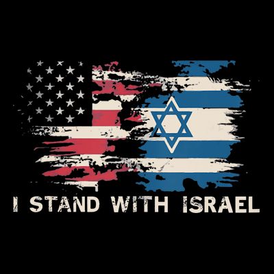 Israeli Flag Jewish Star Of David | I Stand With Israel T-Shirt