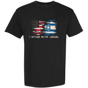 Israeli Flag Jewish Star Of David I Stand With Israel Garment-Dyed Heavyweight T-Shirt