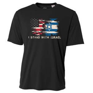 Israeli Flag Jewish Star Of David I Stand With Israel Cooling Performance Crew T-Shirt