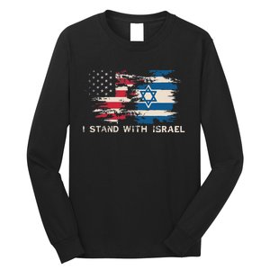 Israeli Flag Jewish Star Of David I Stand With Israel Long Sleeve Shirt