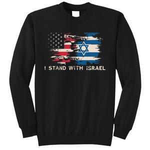 Israeli Flag Jewish Star Of David I Stand With Israel Sweatshirt