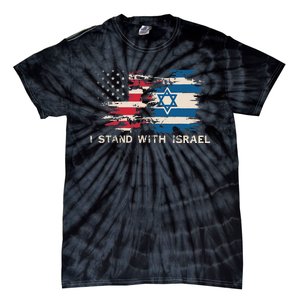 Israeli Flag Jewish Star Of David I Stand With Israel Tie-Dye T-Shirt