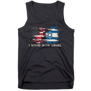 Israeli Flag Jewish Star Of David I Stand With Israel Tank Top