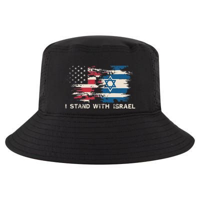 Israeli Flag Jewish Star Of David  I Stand With Israel  Cool Comfort Performance Bucket Hat