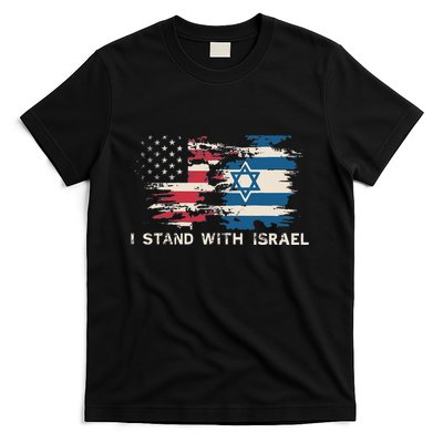 Israeli Flag Jewish Star Of David  I Stand With Israel  T-Shirt