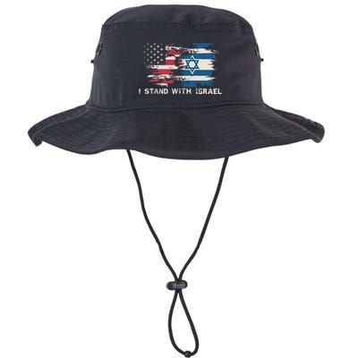 Israeli Flag Jewish Star Of David  I Stand With Israel  Bucket Hat