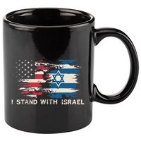 Israeli Flag Jewish Star Of David  I Stand With Israel  11oz C Handle Ceramic Mug