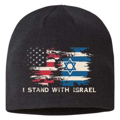 Israeli Flag Jewish Star Of David  I Stand With Israel  Sustainable Beanie