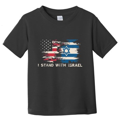 Israeli Flag Jewish Star Of David  I Stand With Israel  Toddler T-Shirt