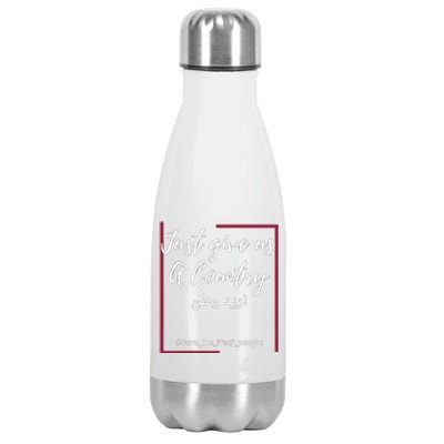 Iraq Freedom Just Give Us A Country Meaningful Gift Save The Iraqi Cute Gift Stainless Steel Insulated Water Bottle