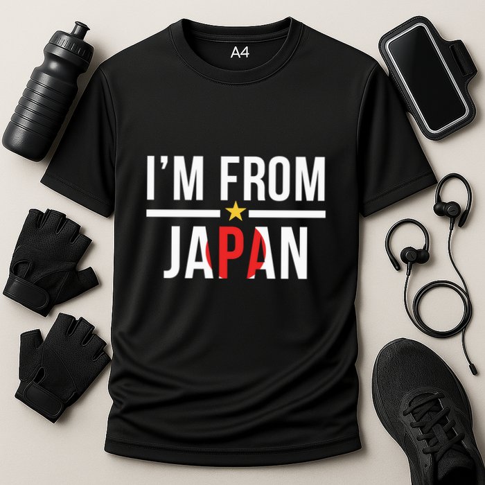 IM From Japan | Japanese Flag Cooling Performance Crew T-Shirt