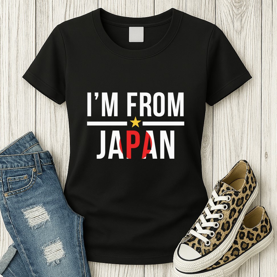 IM From Japan | Japanese Flag Womens T-Shirt