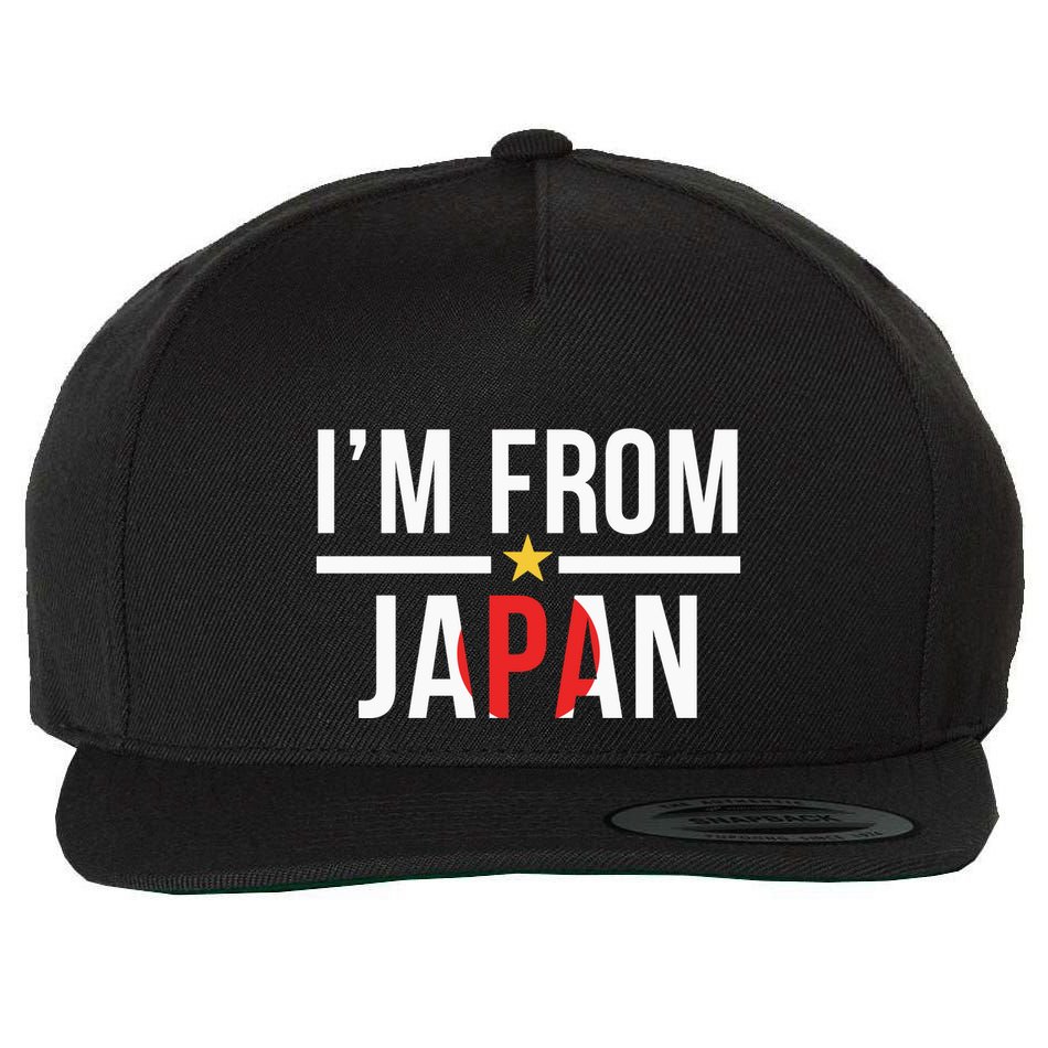 IM From Japan | Japanese Flag Wool Snapback Cap