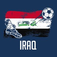 Iraq Flag Jersey Iraqi Soccer Team Iraqi 7 Panel Mesh Trucker Snapback Hat