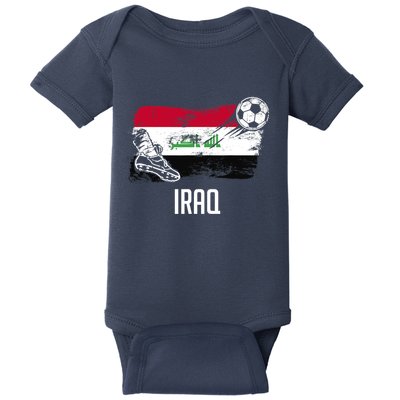 Iraq Flag Jersey Iraqi Soccer Team Iraqi Baby Bodysuit