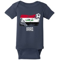 Iraq Flag Jersey Iraqi Soccer Team Iraqi Baby Bodysuit