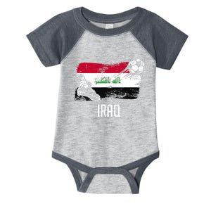 Iraq Flag Jersey Iraqi Soccer Team Iraqi Infant Baby Jersey Bodysuit