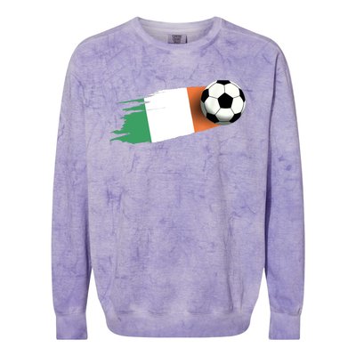 Ireland Flag Jersey Ireland Soccer Team Ireland Colorblast Crewneck Sweatshirt