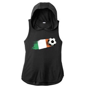 Ireland Flag Jersey Ireland Soccer Team Ireland Ladies PosiCharge Tri-Blend Wicking Draft Hoodie Tank